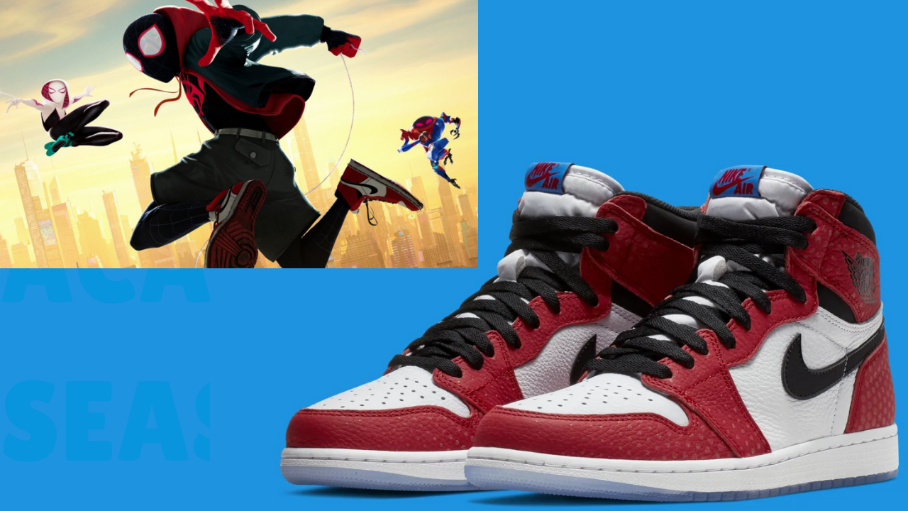 air jordan 1 spider man into the spider verse